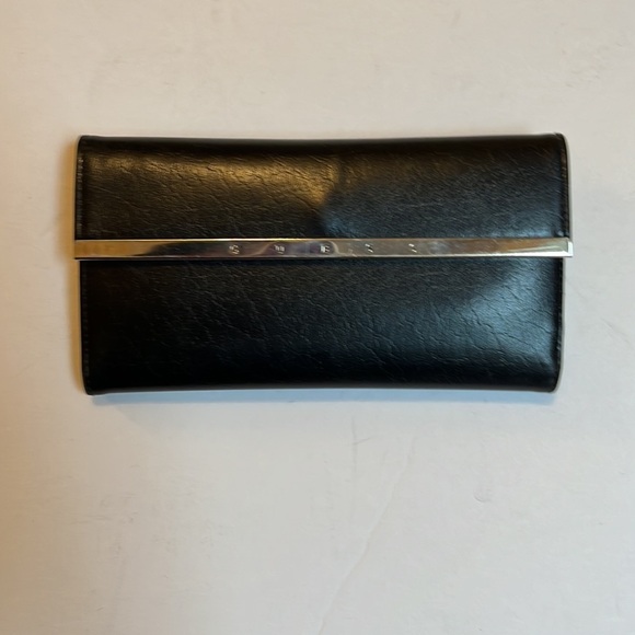 Guess Handbags - GUESS Black Leather Clutch Wallet